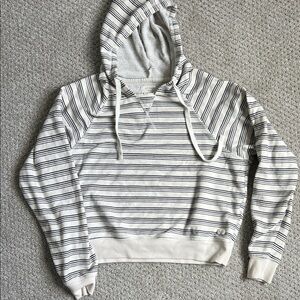 Billabong Striped Women's Hoodie - Black and White Small